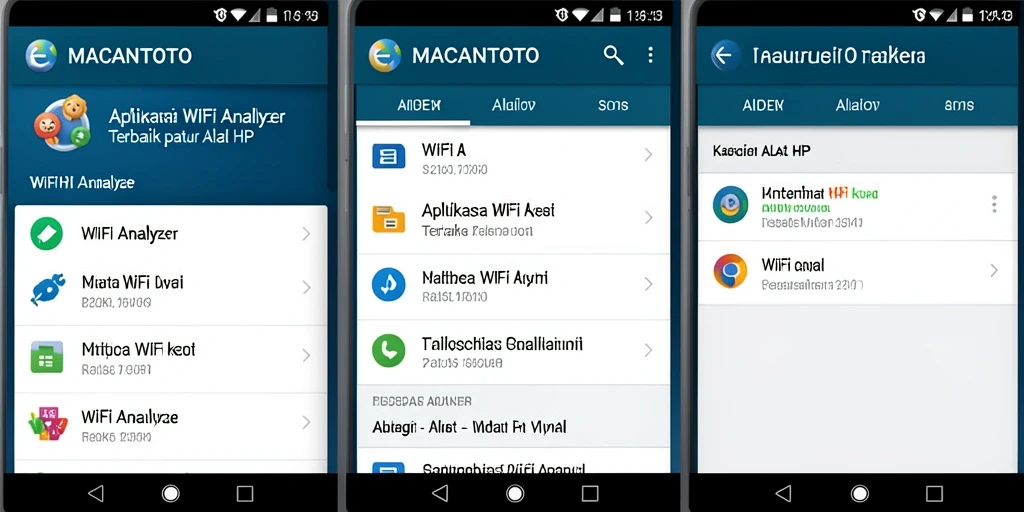 Tampilan antarmuka MACANTOTO yang ramah pengguna untuk analisis WiFi.
