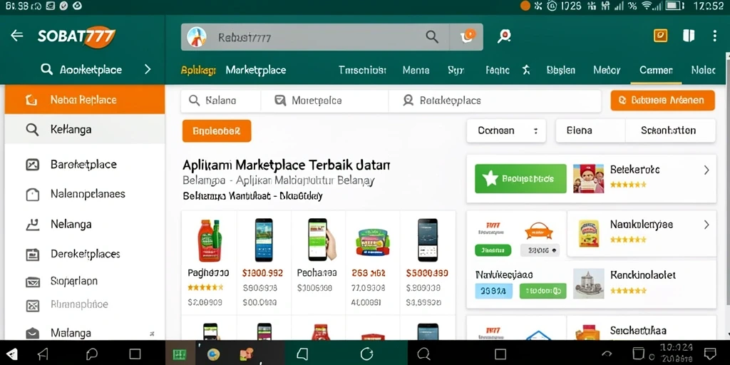 Tampilan antarmuka SOBAT777 yang menarik dan mudah digunakan.