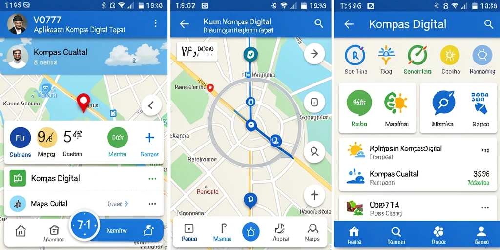 Antarmuka VO777 menampilkan kompas digital yang informatif dan mudah digunakan.