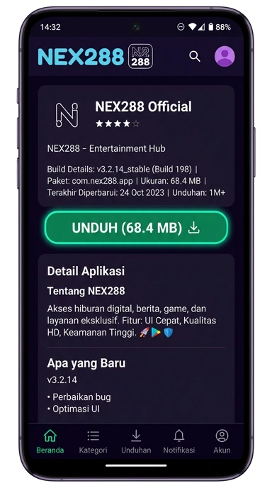 Unduh APK nex288 untuk Pengguna Android di Indonesia